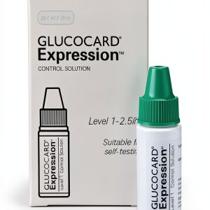Glucocard Expression Control Solution by ARKRAY, Level 1, Compatible with Glucocard Expression Meter & Test Strips, 2.5 mL-0