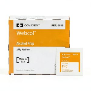 Alcohol Prep Pads Webcol™ Medium 2-Ply Sterile 20x200 Diamond-Embossed-0
